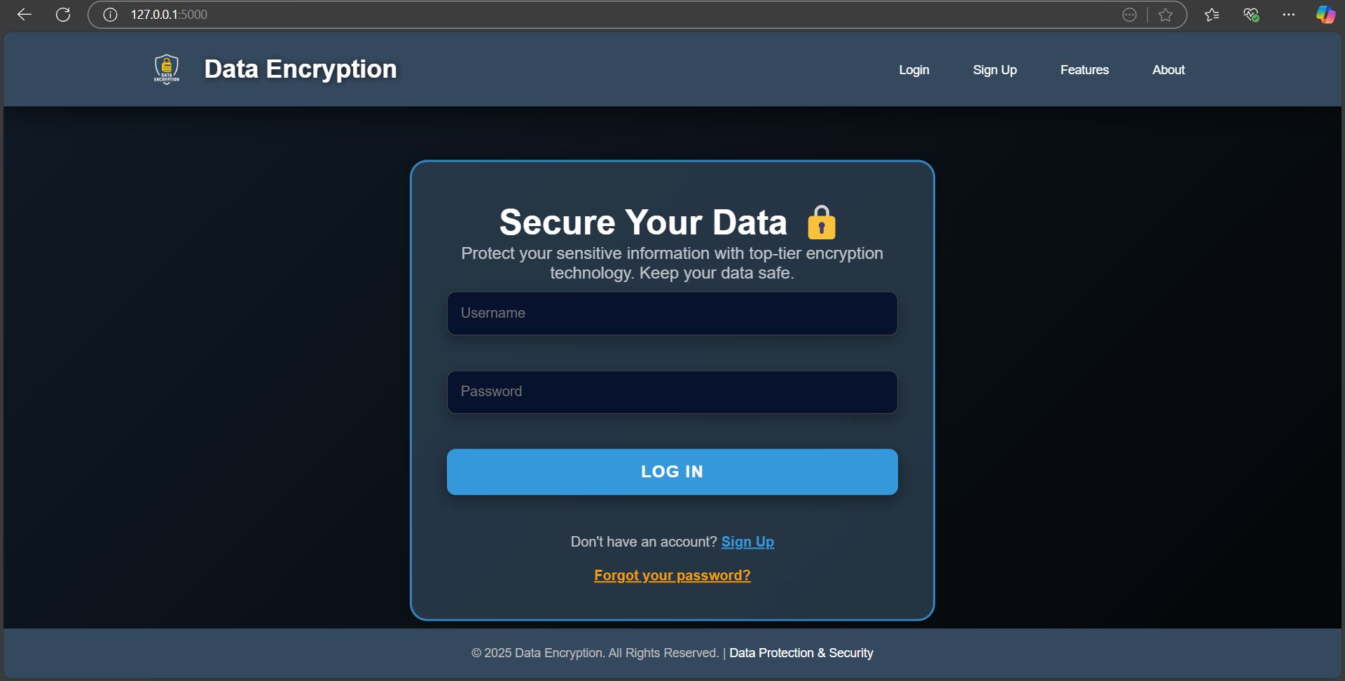 Application screenshot 1