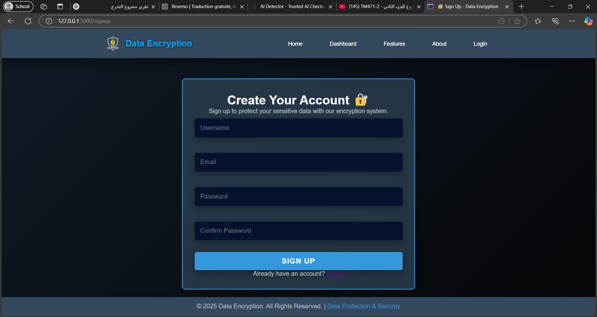 Application screenshot 2