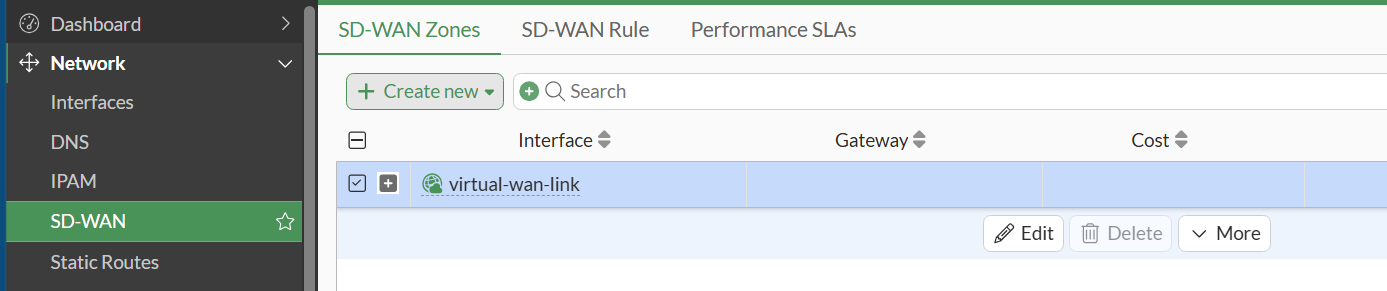 SD-WAN Zone HQ