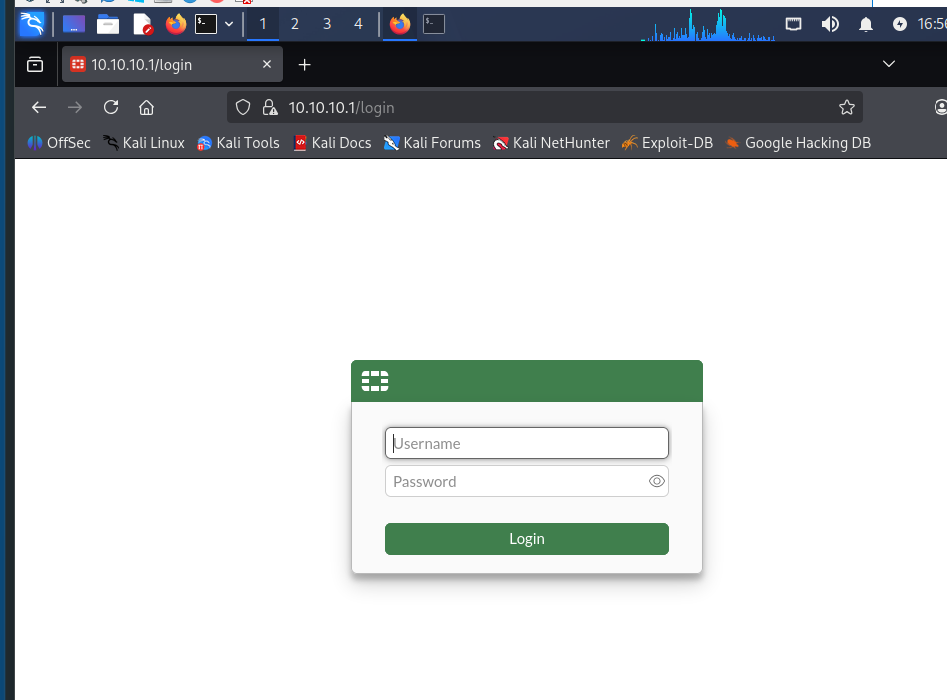 Unencrypted HTTP admin login page